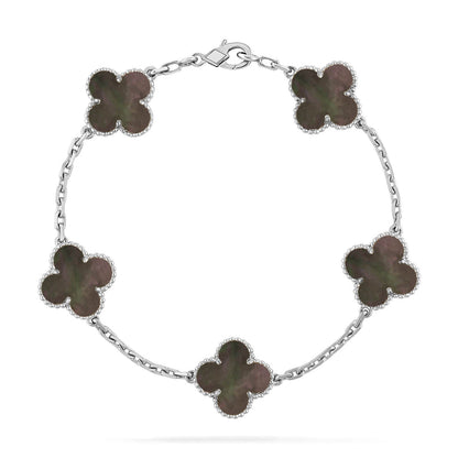 [Select] CLOVER 5 MOTIF GRAY MOP BRACELET COLLECTION