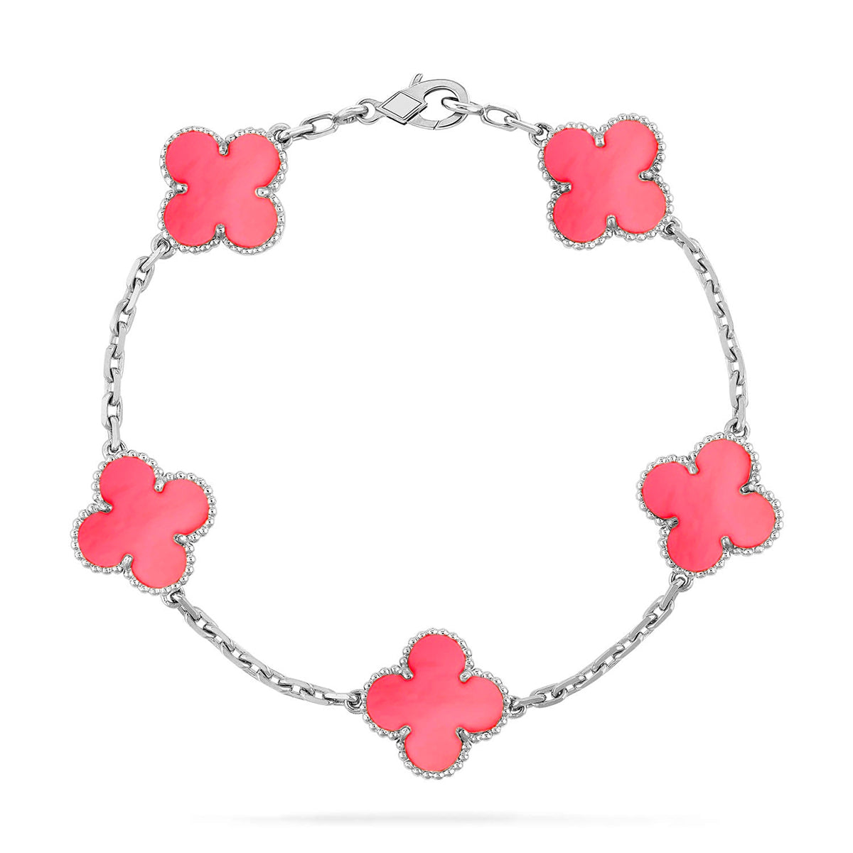 [Select] CLOVER 5 MOTIFS  PINK MOP BRACELET COLLECTION