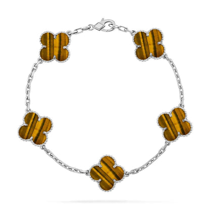 [Select] CLOVER 5 MOTIFS TIGER EYE BRACELET COLLECTION