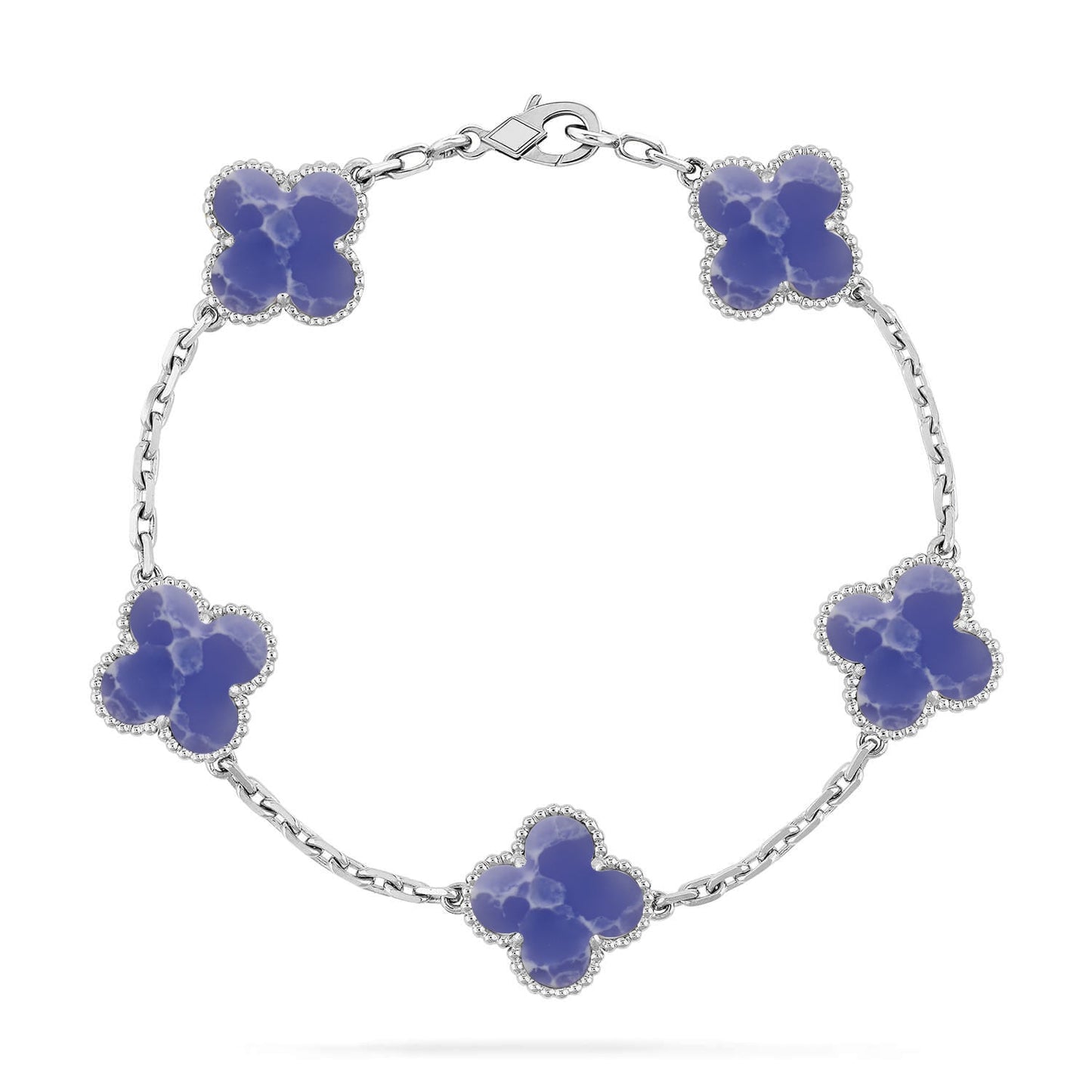 [Select]CLOVER 5 MOTIF BLUE VEINS BRACELET COLLECTION