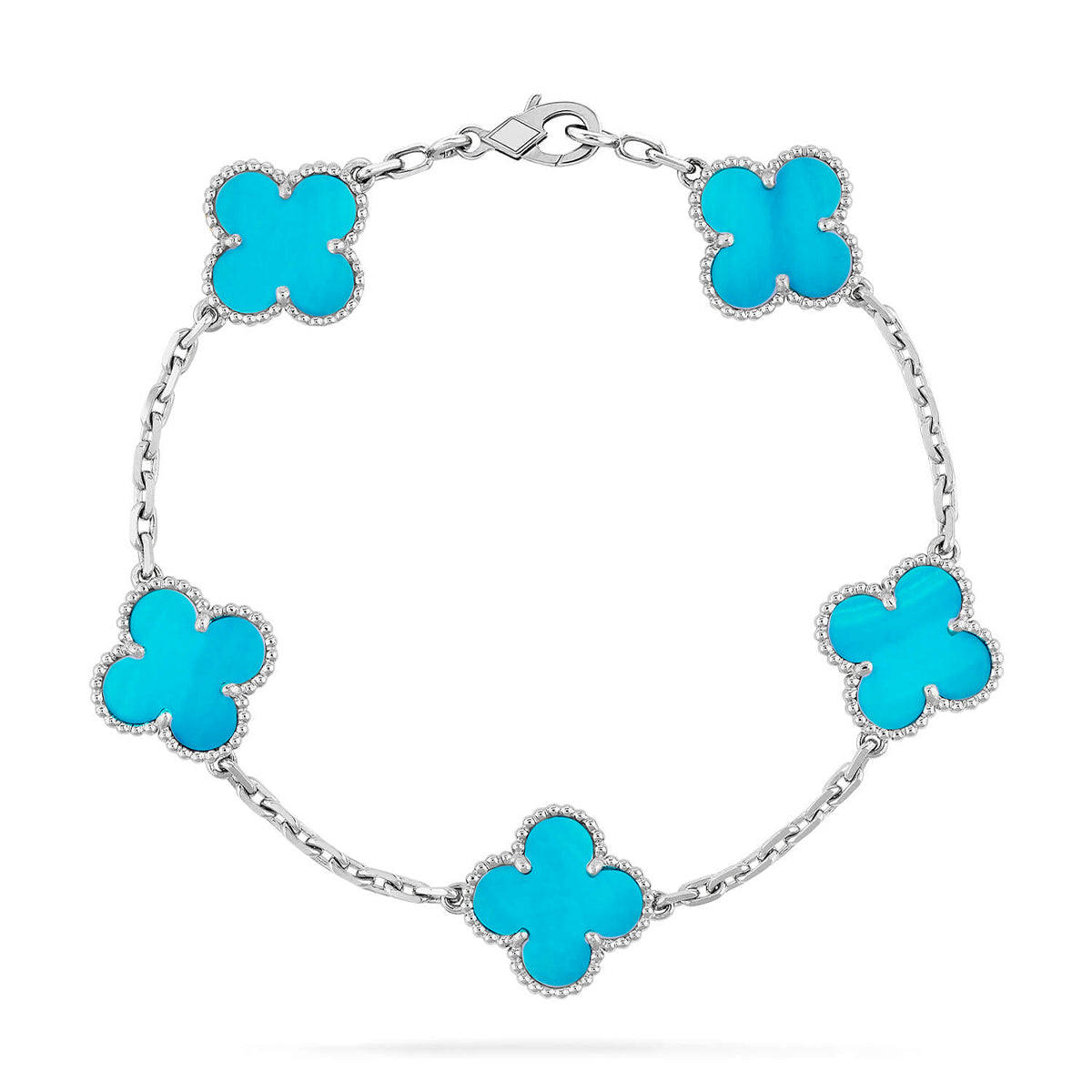 [Select] CLOVER 5 MOTIF TURQUOISE BRACELET COLLECTION