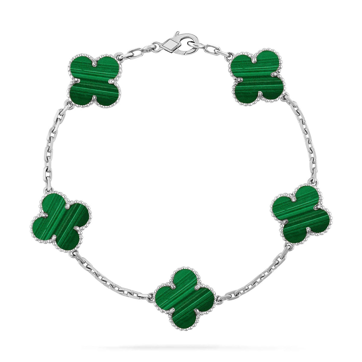 [Select] CLOVER 5 MOTIF MALACHITE BRACELET COLLECTION
