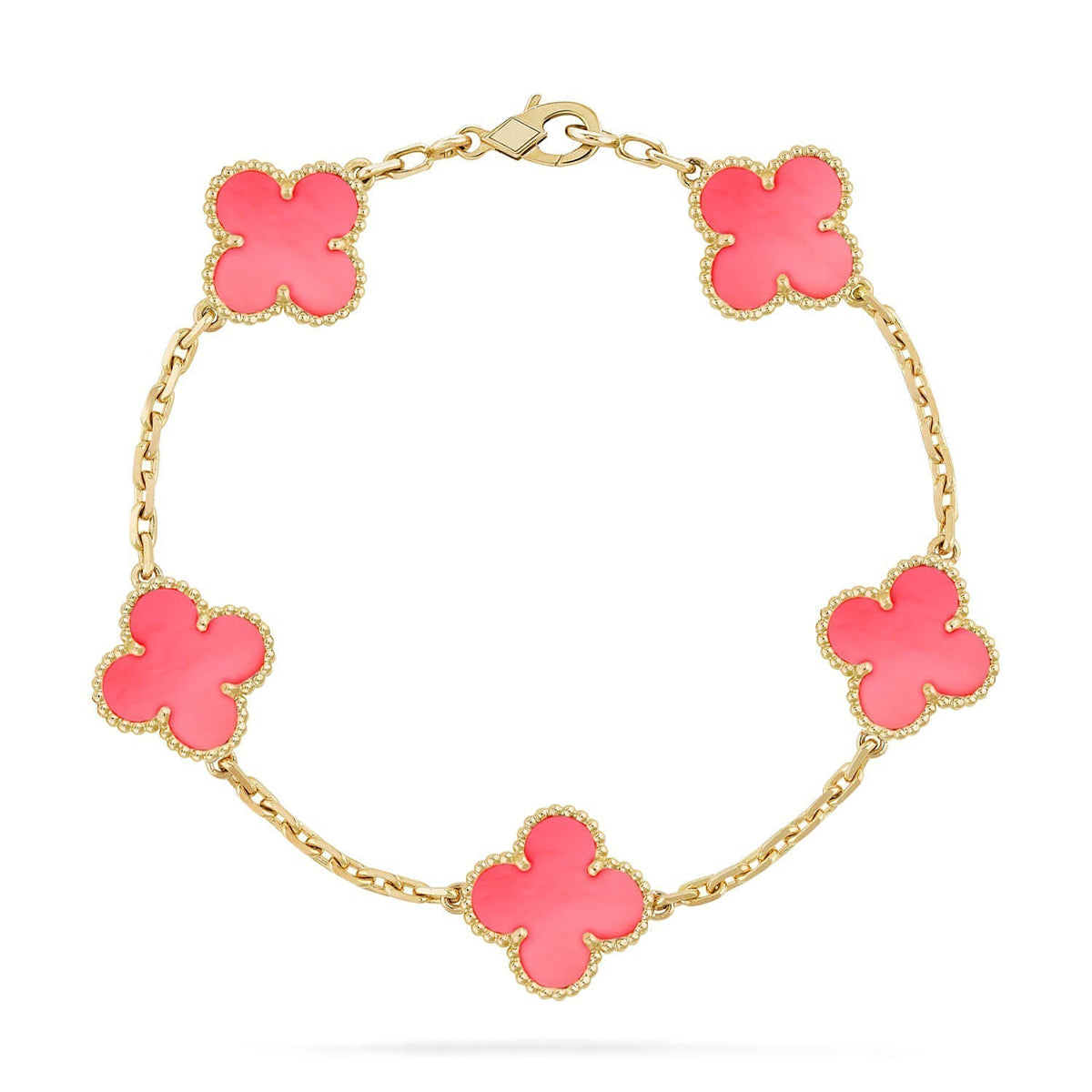 [Select] CLOVER 5 MOTIFS  PINK MOP BRACELET COLLECTION