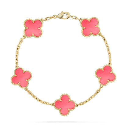 [Select] CLOVER 5 MOTIFS  PINK MOP BRACELET COLLECTION