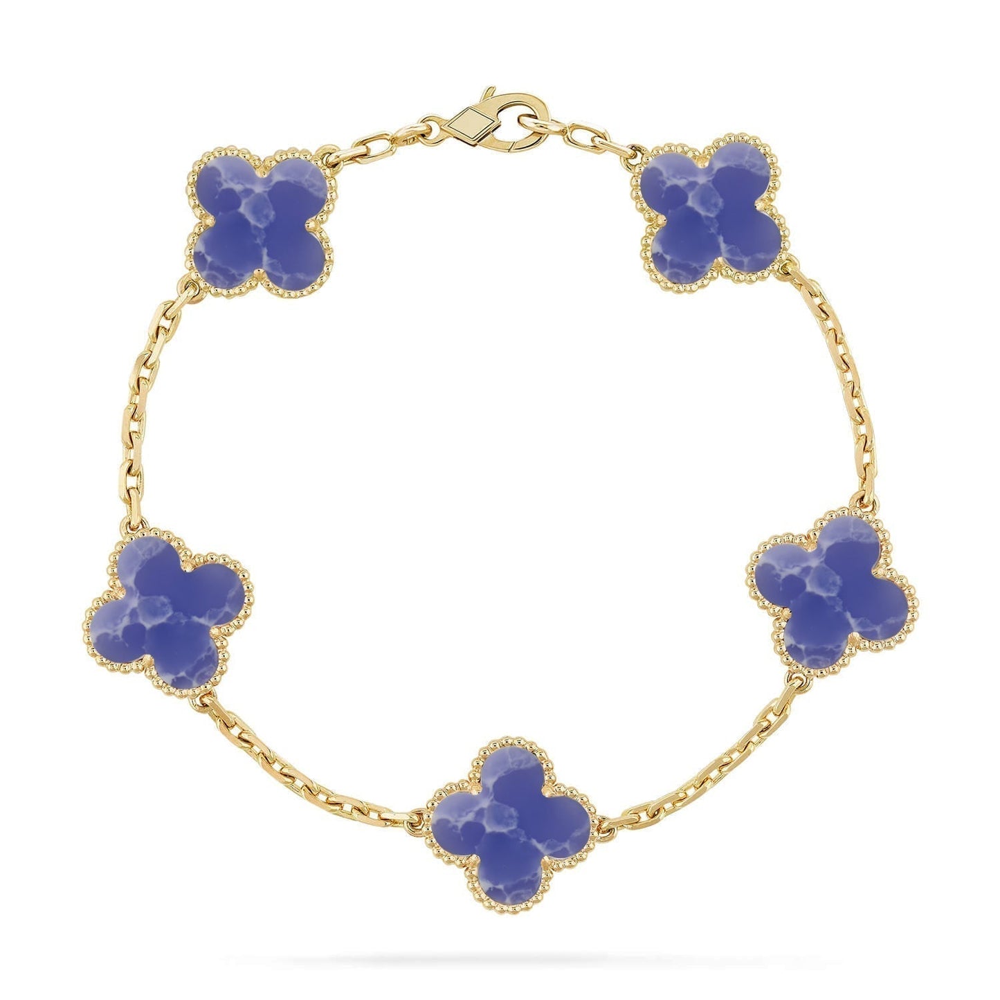 [Select]CLOVER 5 MOTIF BLUE VEINS BRACELET COLLECTION