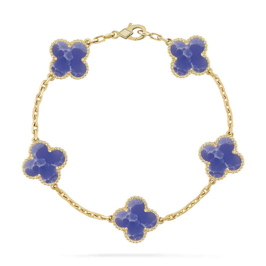 [Select]CLOVER 5 MOTIF BLUE VEINS BRACELET COLLECTION
