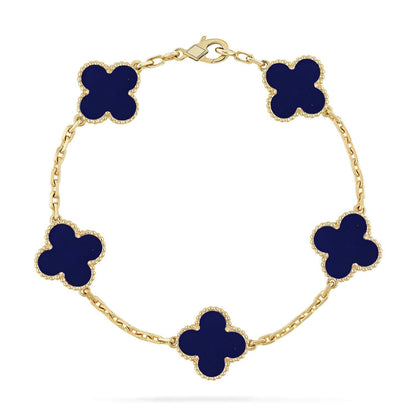 [Select]CLOVER 5 MOTIF LAPIS LAZULI BRACELET COLLECTION