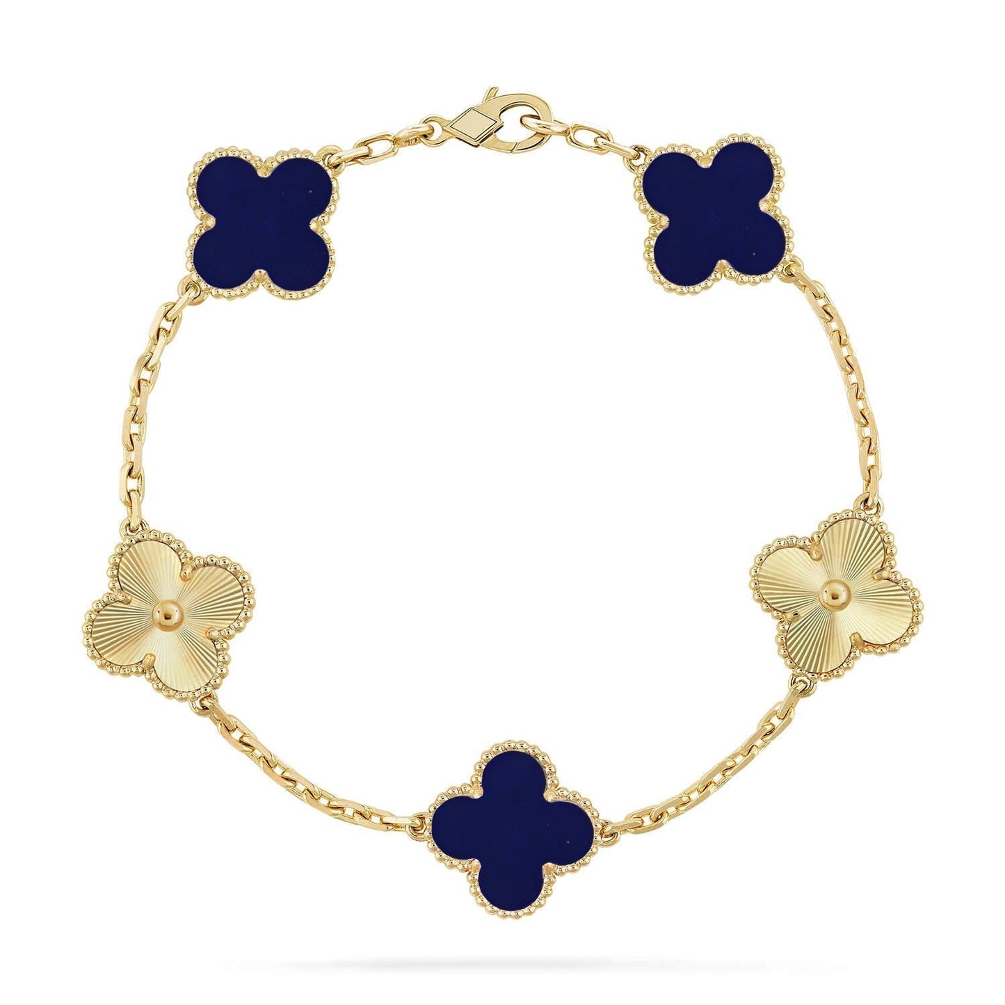 [Select]CLOVER 5 MOTIF LAPIS LAZULI BRACELET COLLECTION