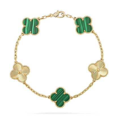 [Select] CLOVER 5 MOTIF MALACHITE BRACELET COLLECTION