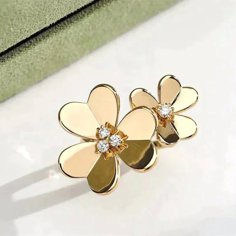 [Select]CLOVER COMOS GOLD DIAMOND RING