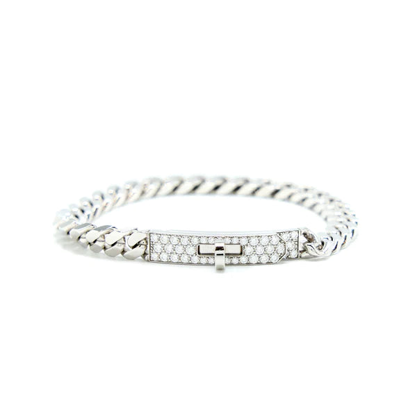 [Select]KELLY CHAIN SILVER DIAMOND BRACELET