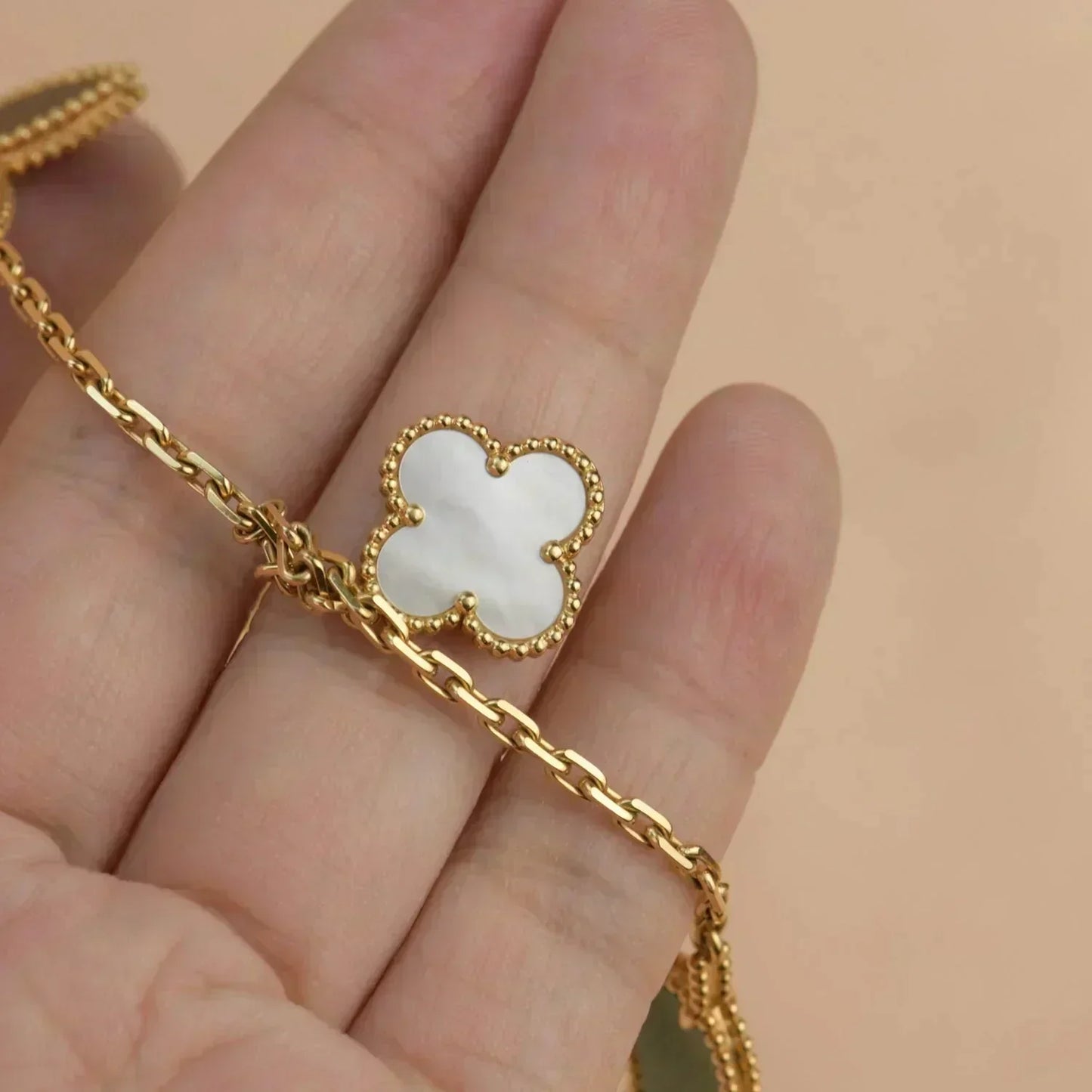 [Select]LUCKY SPRING 5 MOTIF GOLD BRACELET