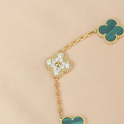 [Select] CLOVER 5 MOTIF MALACHITE BRACELET COLLECTION