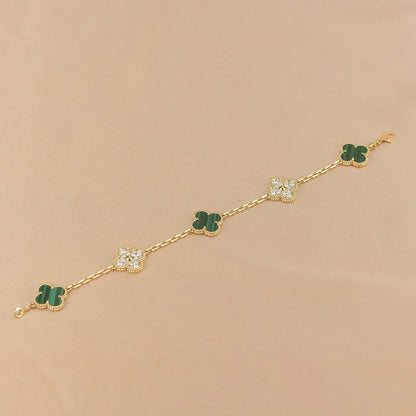 [Select] CLOVER 5 MOTIF MALACHITE BRACELET COLLECTION