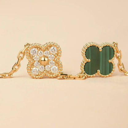 [Select] CLOVER 5 MOTIF MALACHITE BRACELET COLLECTION