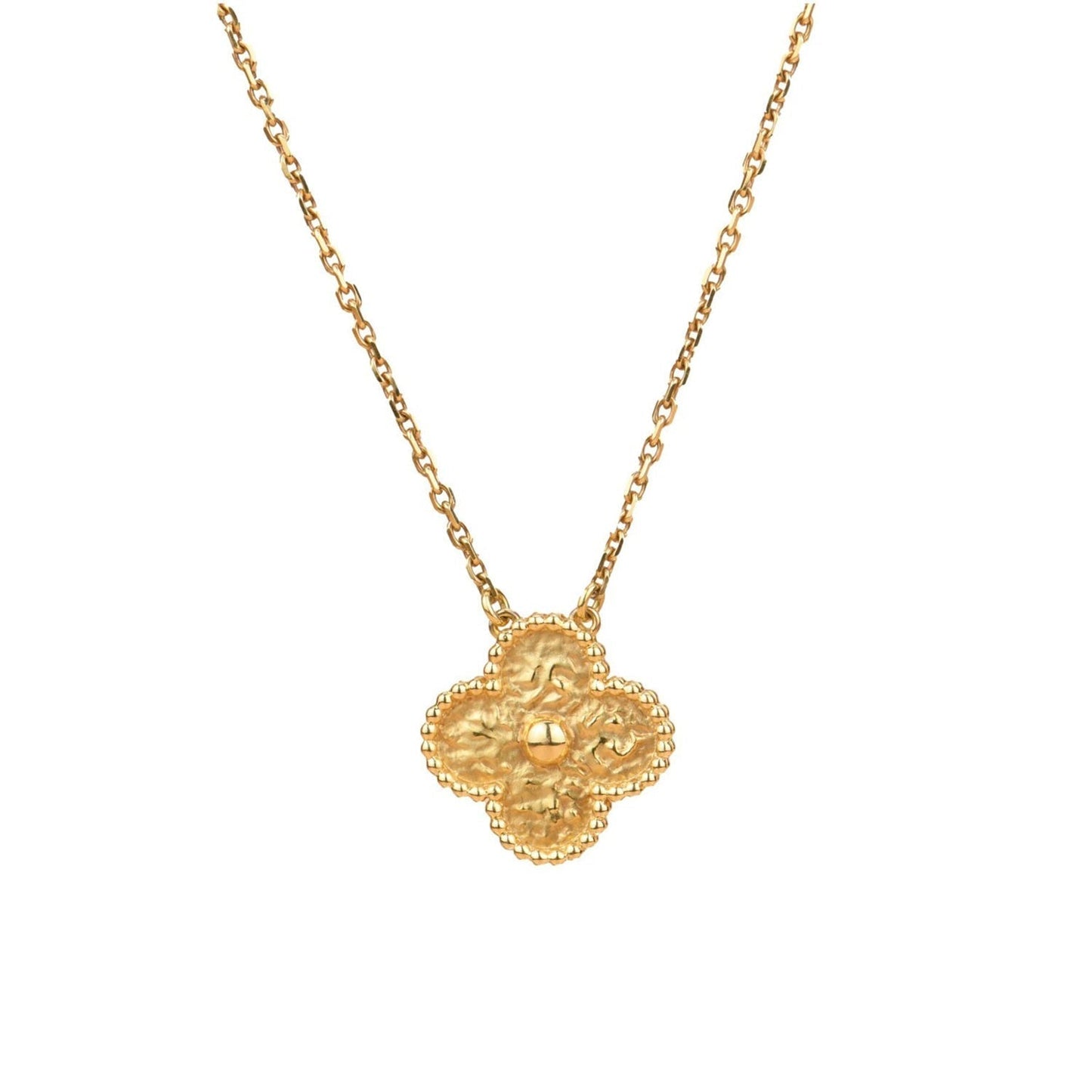 [Select]CLOVER 15MM  BRONZING NECKLACE