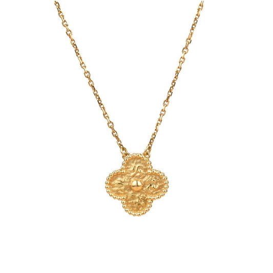 [Select]CLOVER 15MM  BRONZING NECKLACE