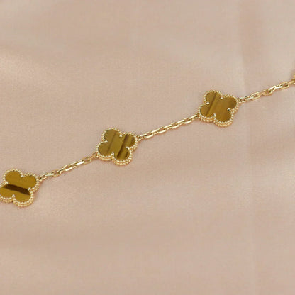 [Select] CLOVER 5 MOTIFS TIGER EYE BRACELET COLLECTION