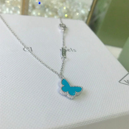 [Select]BUTTERFLY TURQUOISE BUTTERFLY BRACELET SILVER