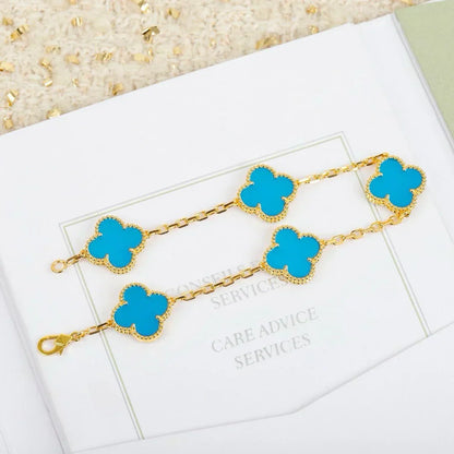 [Select] CLOVER 5 MOTIF TURQUOISE BRACELET COLLECTION