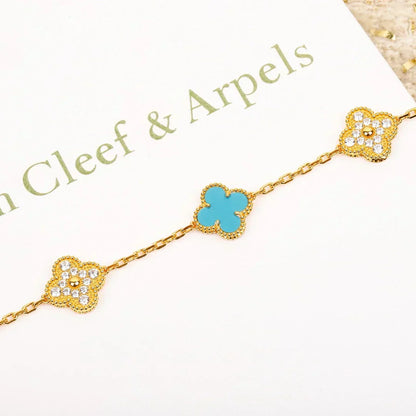 [Select] CLOVER 5 MOTIF TURQUOISE BRACELET COLLECTION