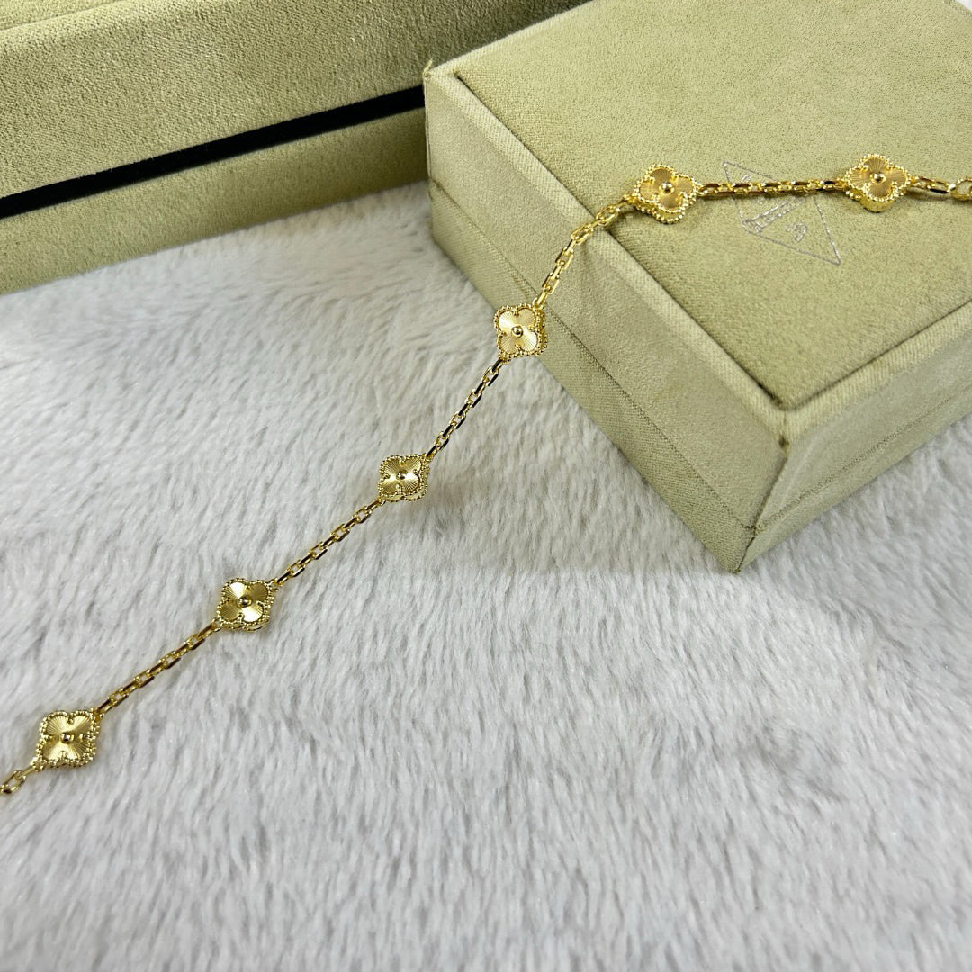 [Select]CLOVER 6 MOTIF DIAMOND BRACELET