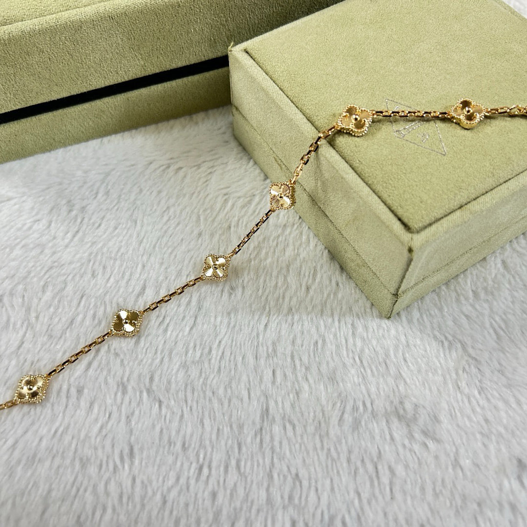 [Select]CLOVER 6 MOTIF DIAMOND BRACELET