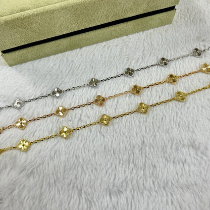 [Select]CLOVER 6 MOTIF DIAMOND BRACELET