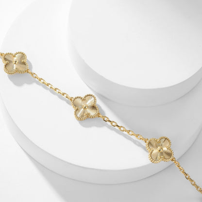 [Select]CLOVER 10 MOTIFS LASER NECKLACE
