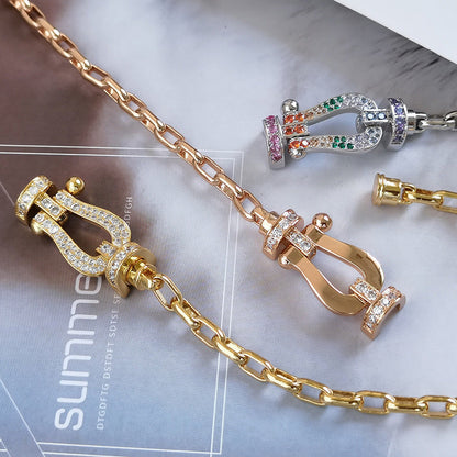 [Select]FORCE LARGE HORSESHOE CLASP  METAL BRACELET