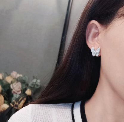 [Select]BUTTERFLY ALL DIAMOND EARRINGS