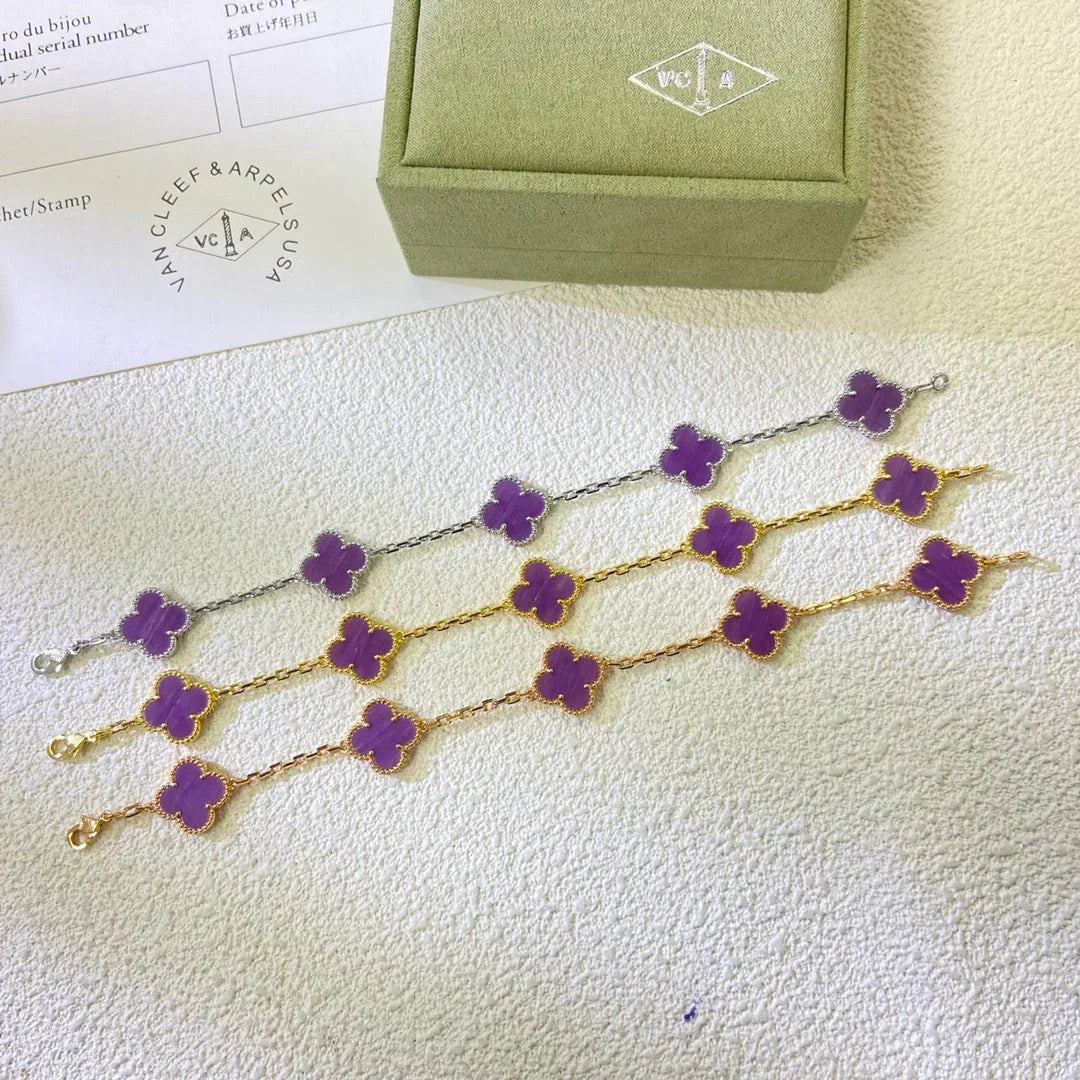 [Select] CLOVER 5 MOTIF VIOLET BRACELET COLLECTION