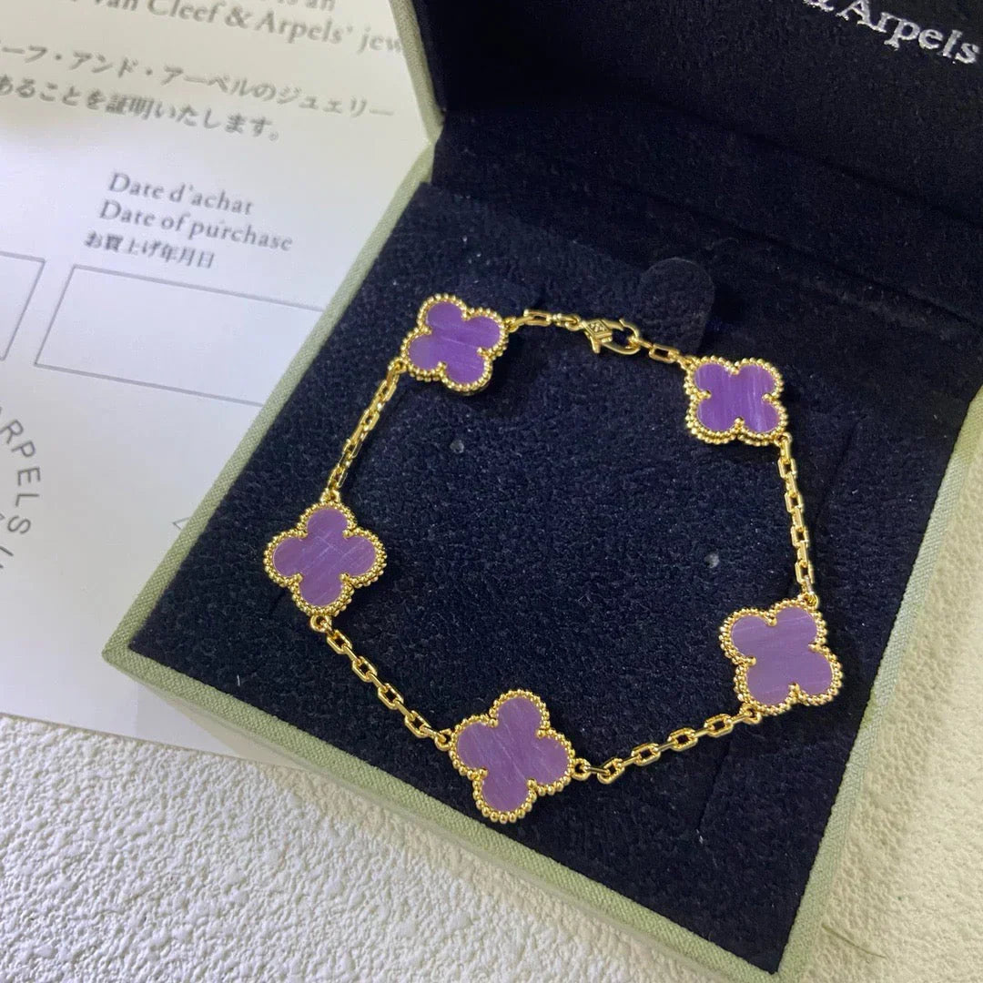 [Select] CLOVER 5 MOTIF VIOLET BRACELET COLLECTION