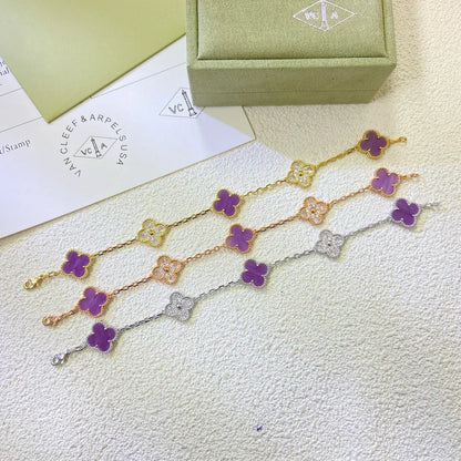 [Select] CLOVER 5 MOTIF VIOLET BRACELET COLLECTION