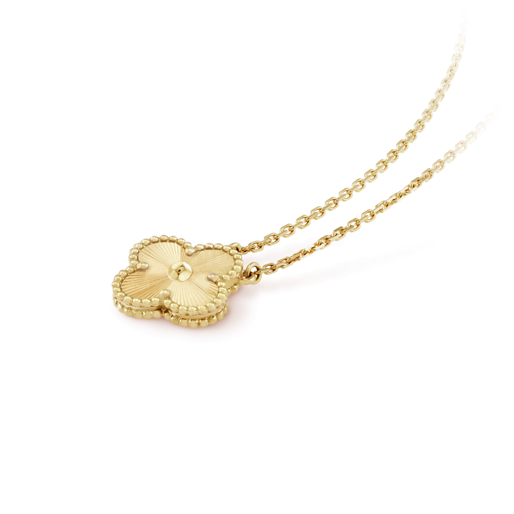 [Select]CLOVER 15MM LASER NECKLACE