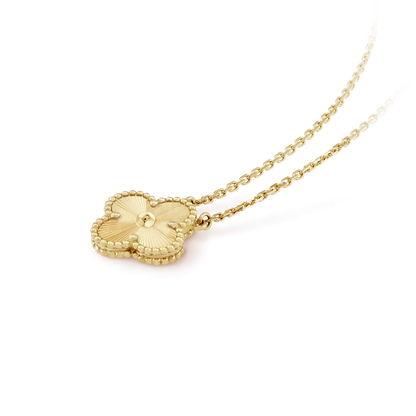 [Select]CLOVER 15MM LASER NECKLACE