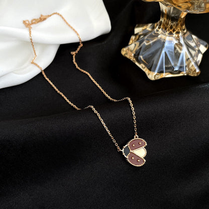 [Select]LUCKY  CARNELIANS LADYBUG NECKLACE