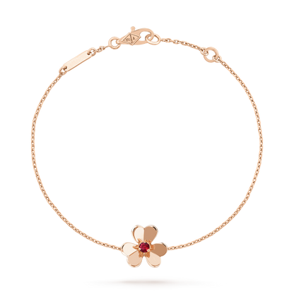 [Select]FRIVOLE GOLD FLOWER PINK MALACHITE BRACELET
