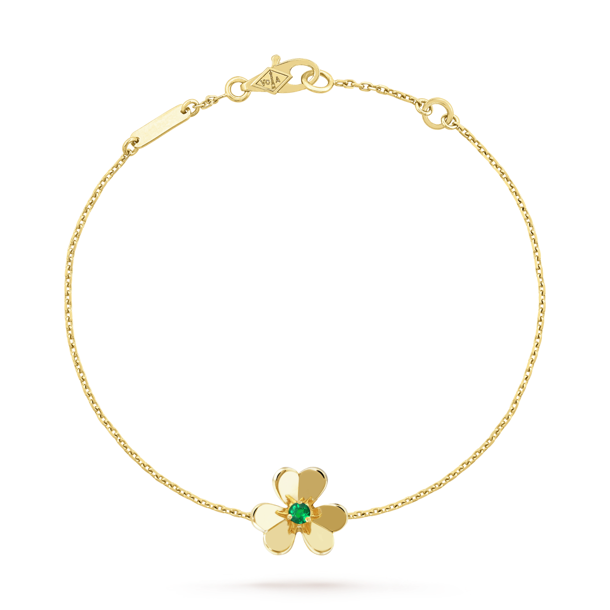 [Select]FRIVOLE GOLD FLOWER PINK MALACHITE BRACELET