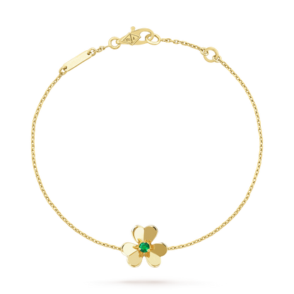[Select]FRIVOLE GOLD FLOWER PINK MALACHITE BRACELET