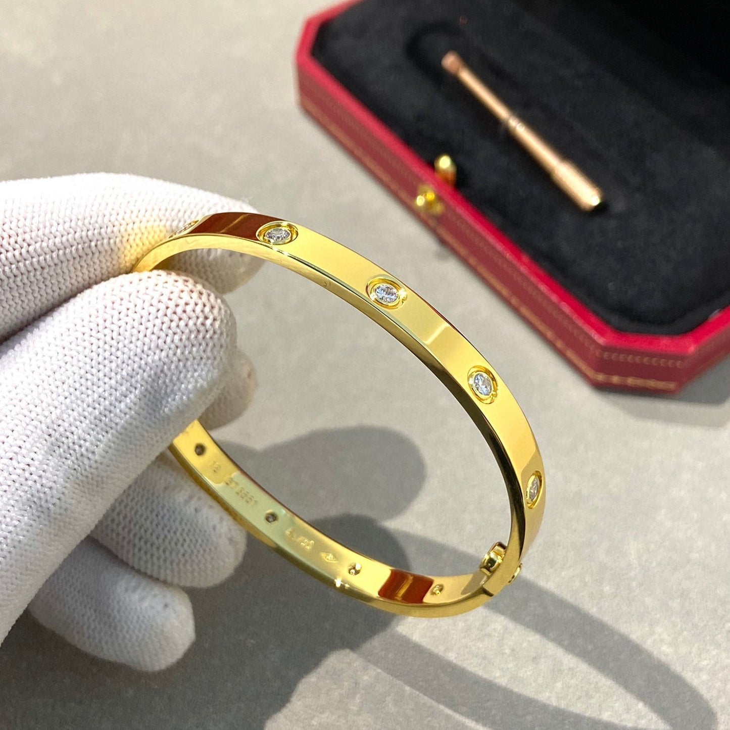 [Select]LOVE BRACELET 6.1MM 10 DIAMONDS