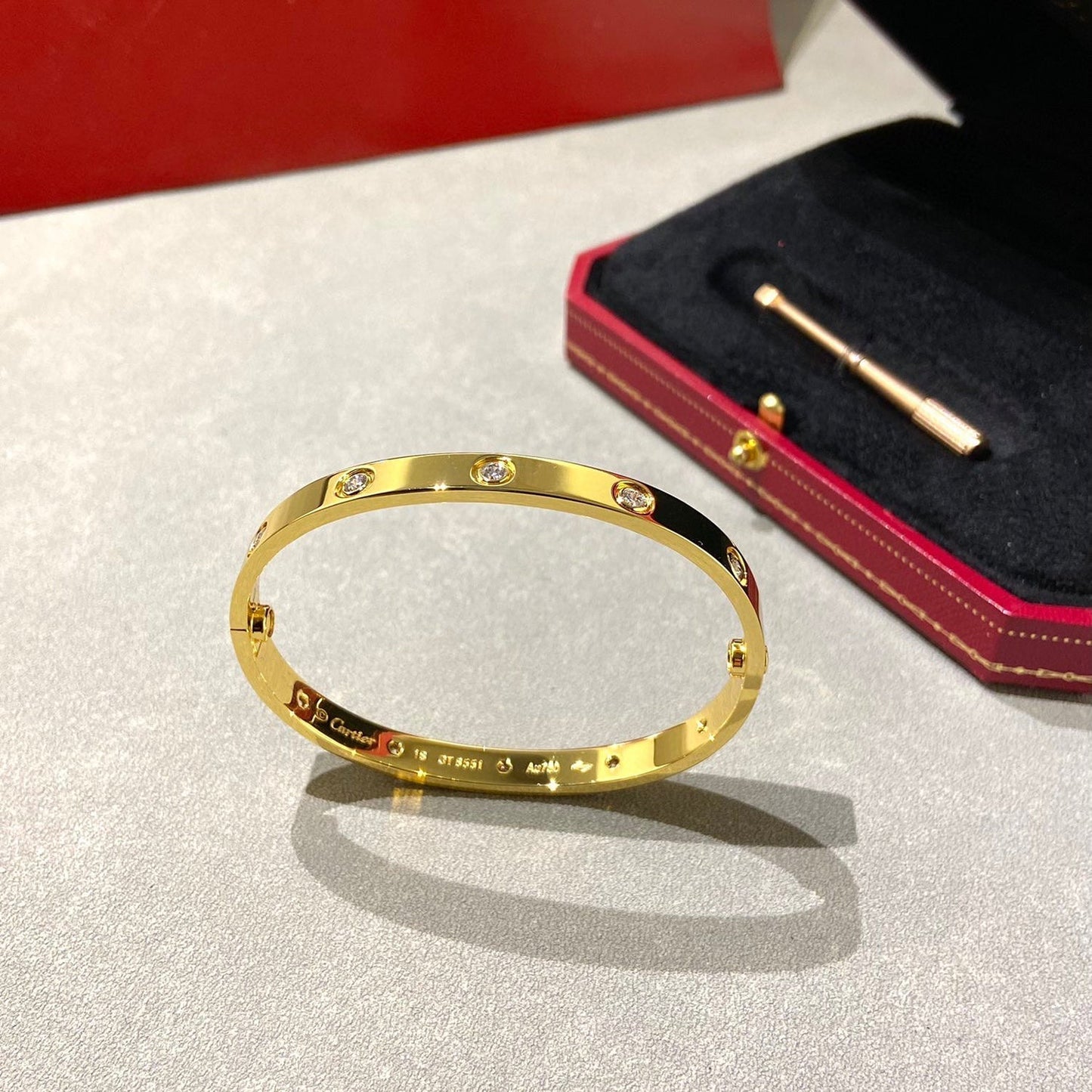 [Select]LOVE BRACELET 6.1MM 10 DIAMONDS