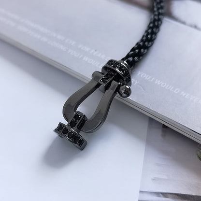 [Select]FORCE LARGE SERIES HORSESHOE BLACK SAMURAI BRACELET