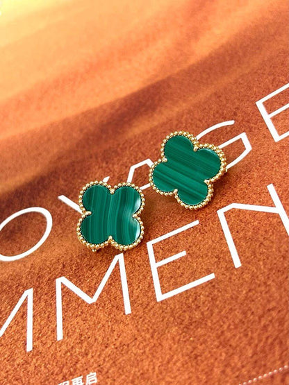 [Select] CLOVER LARGE (20mm) 1 MOTIFS GREENER MOP STUD EARRINGS