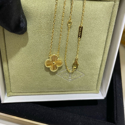 [Select]CLOVER 15MM LASER NECKLACE