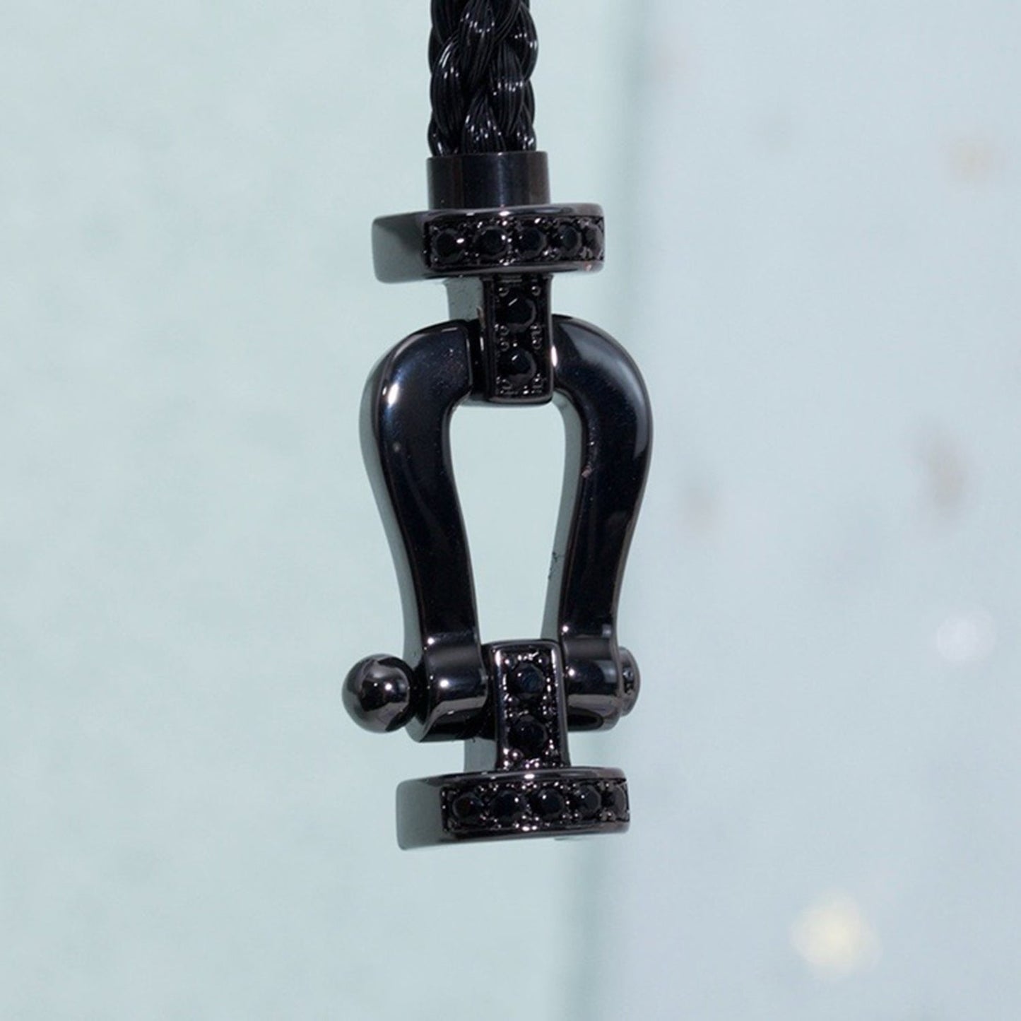 [Select]FORCE LARGE SERIES HORSESHOE BLACK SAMURAI BRACELET