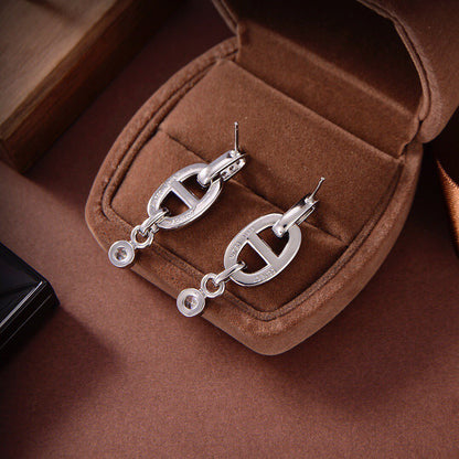 [Select]HM CHAINE DIAMOND EARRINGS
