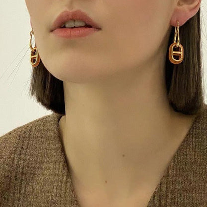 [Select]HM O'MAILLON GOLD EARRINGS