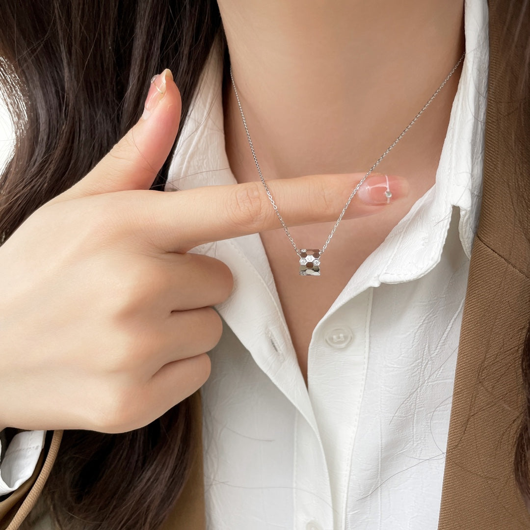 [Select]BEE MINI PEDANT DIAMOND NECKLACE