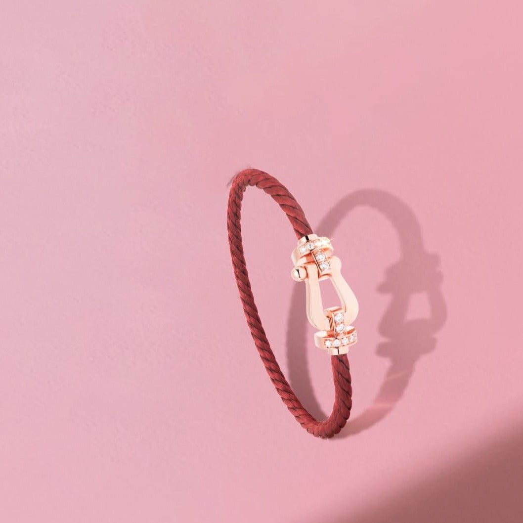 [Select]FORCE 10 HALF DIAMOND PINK GOLD RED CORDERI LARGE AND MEDIUM MODEL